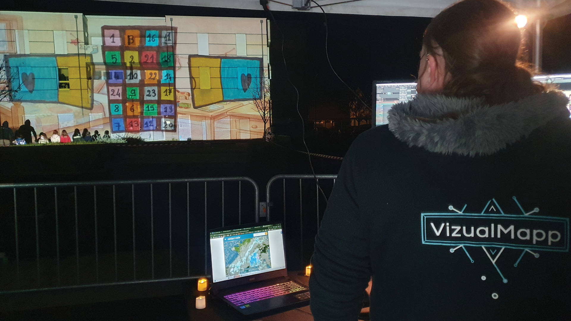 Projection événementielle en action