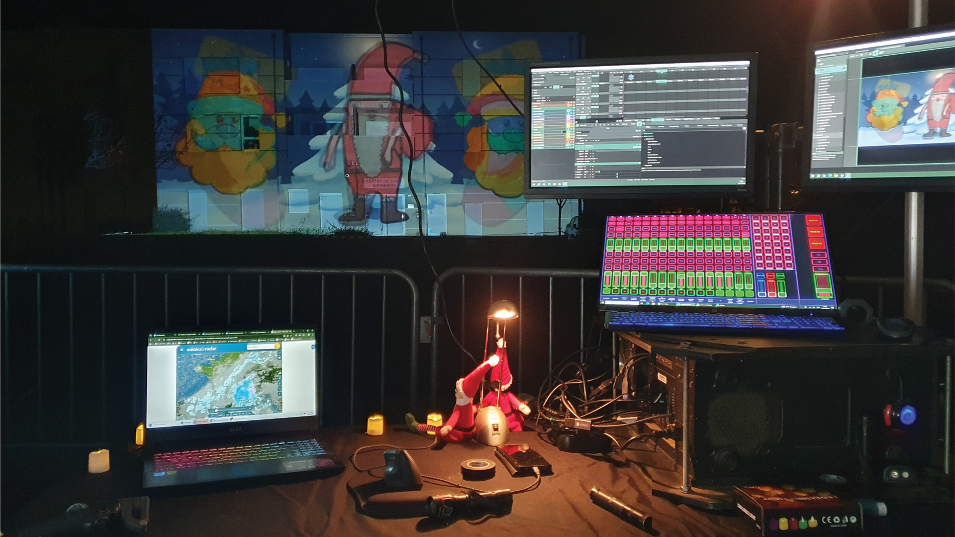 Régie vidéo lors d'un événement