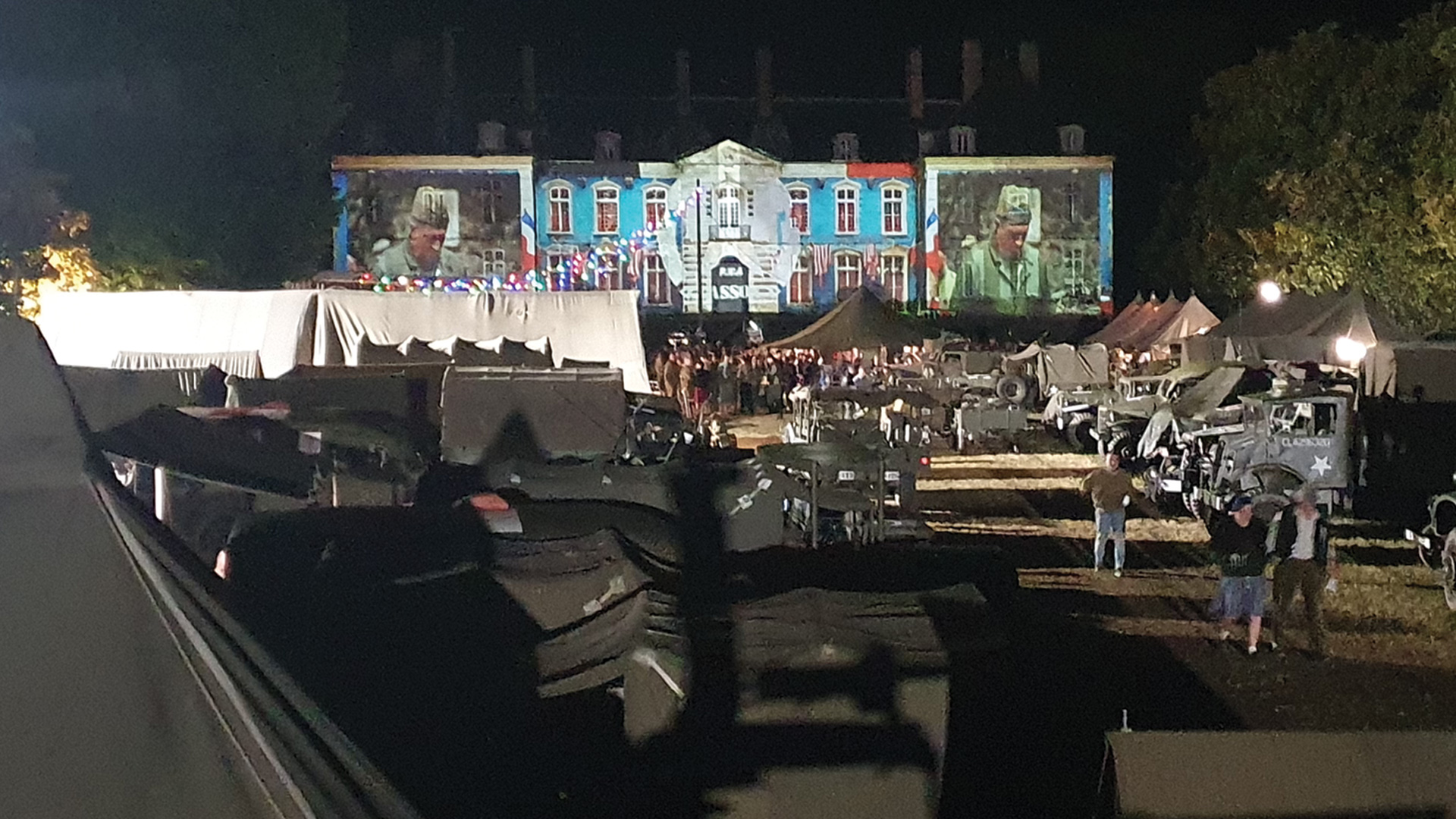 Video mapping Château du Plessis - Vue façade
